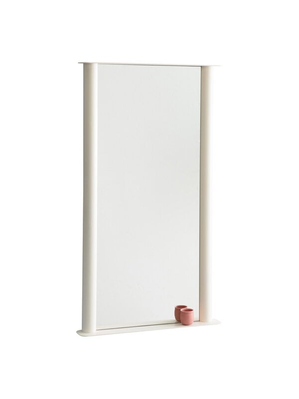 Wall mirrors, Pipeline mirror, large, pearl white, White