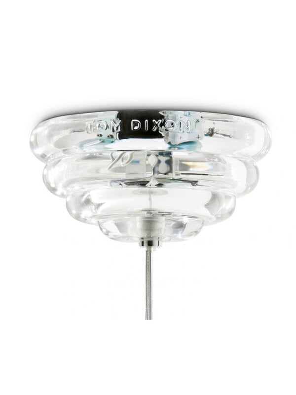 Pendellampor, Press Sphere LED-pendel, klar, Transparent