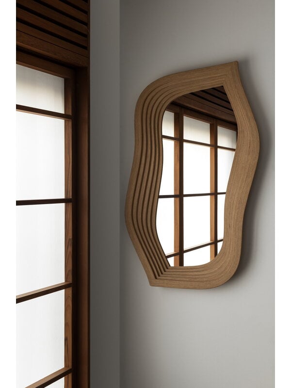 Wall mirrors, Mirror, 49 x 88 cm, oak, Natural