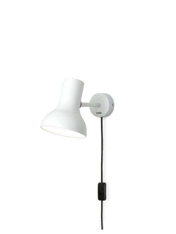 Wall lamps, Type 75 Mini wall light with cable, alpine white, White