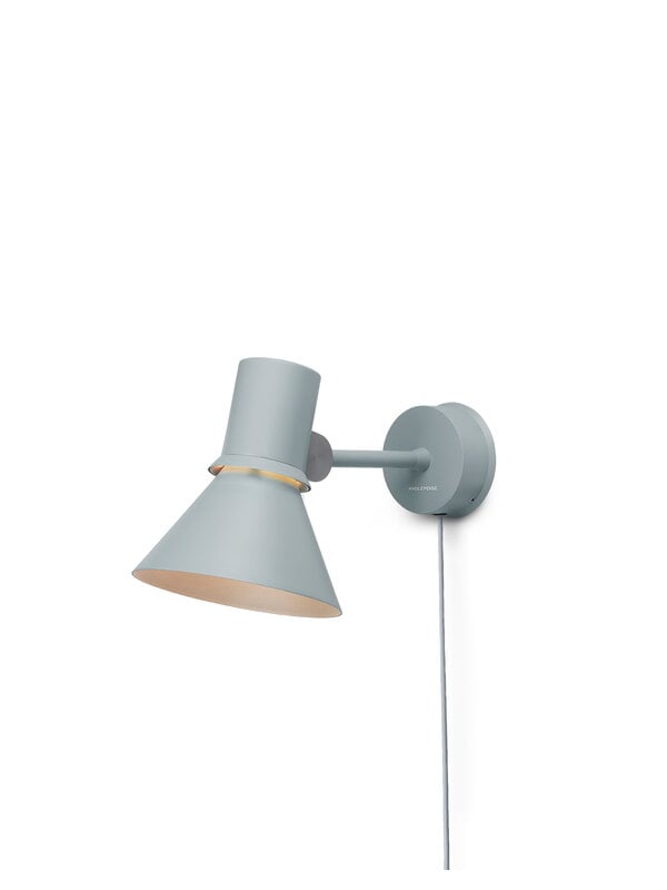 Wall lamps, Type 80 W1 wall lamp with cable, grey mist, Gray