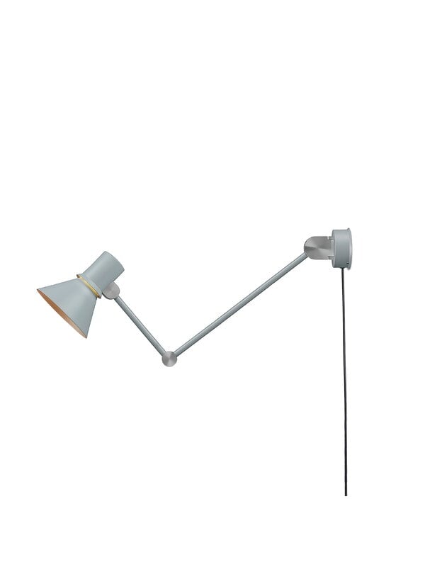 Wall lamps, Type 80 W3 wall lamp with cable, grey mist, Gray