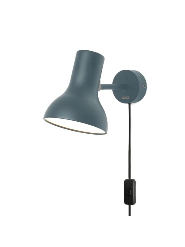 Wall lamps, Type 75 Mini wall light with cable, slate grey, Gray