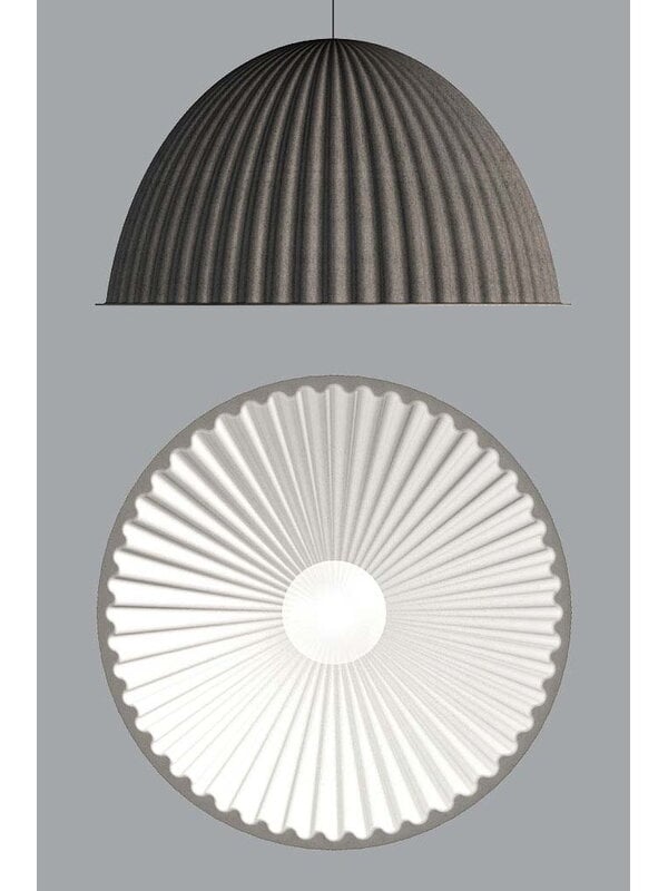 Pendant lamps, Under the Bell pendant 55 cm, grey, Gray