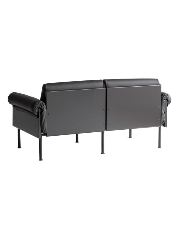 Sofas, Ateljee 2-Sitzer-Sofa, Schwarz - schwarzes Leder, Schwarz