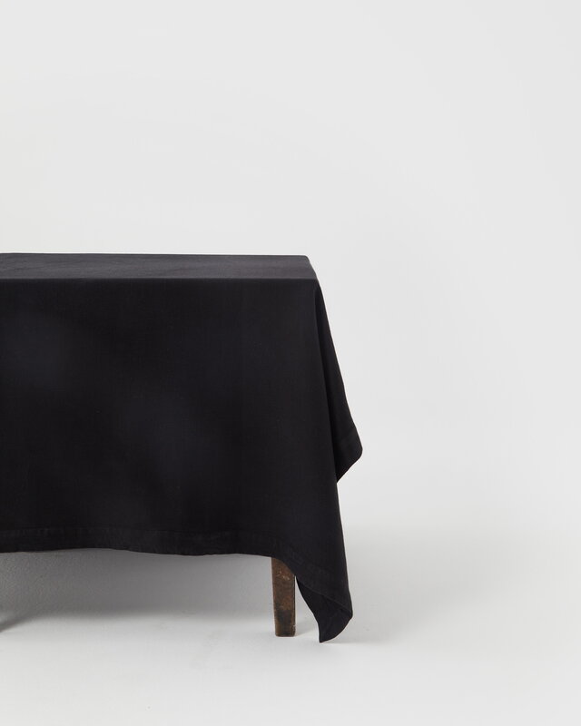 Linen table cloth, black Finnish Design Shop