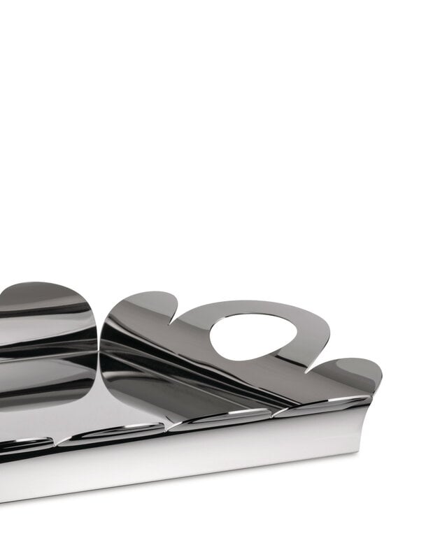 Alessi Serviertablett Recinto mit Griffen, 45 x 30 cm, Edelstahl, extrabild