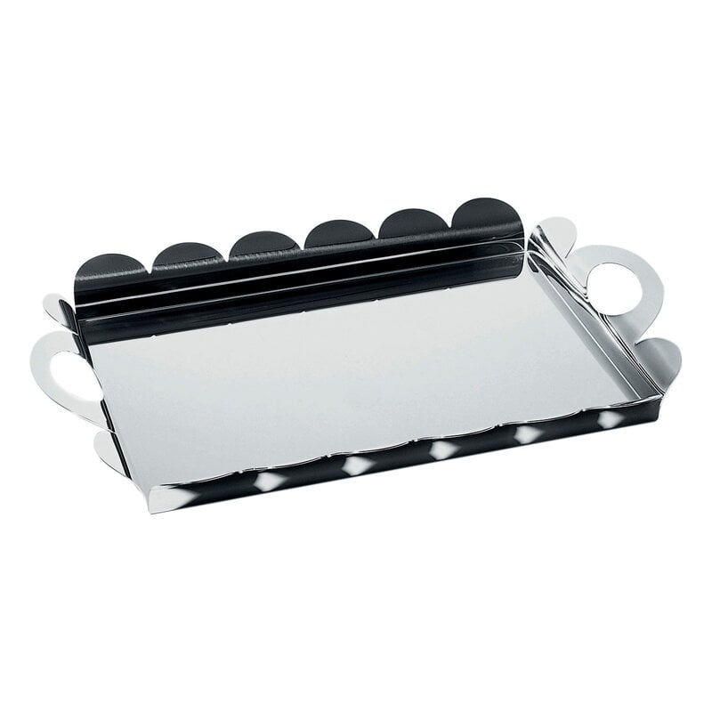Alessi Serviertablett Recinto mit Griffen, 45 x 30 cm, Edelstahl, extrabild