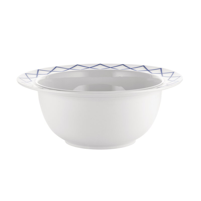Alessi La Bella Tavola and My Beautiful China saladier, 29 cm, blanc - bleu, image extra