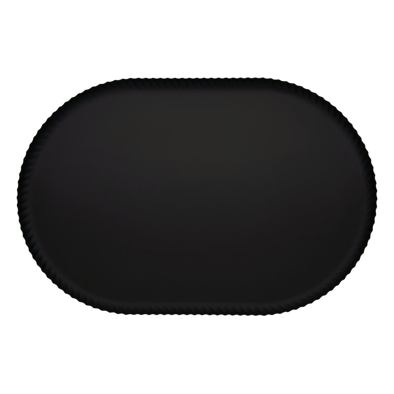 Alessi Pleats plateau, 46 x 31 cm, noir, image extra