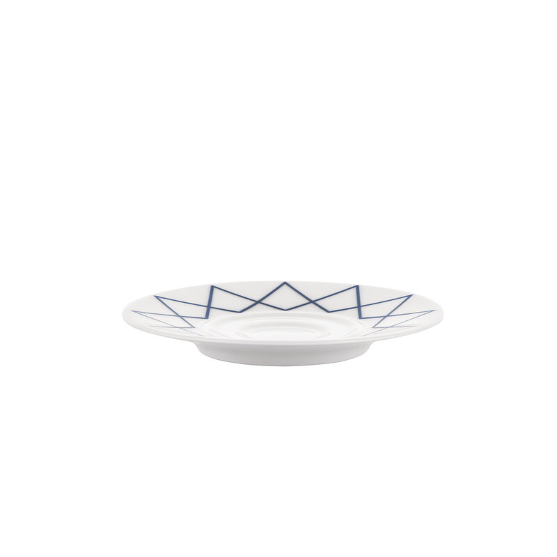 Alessi La Bella Tavola and My Beautiful China saucer for mocha cup, white - blue, extra image