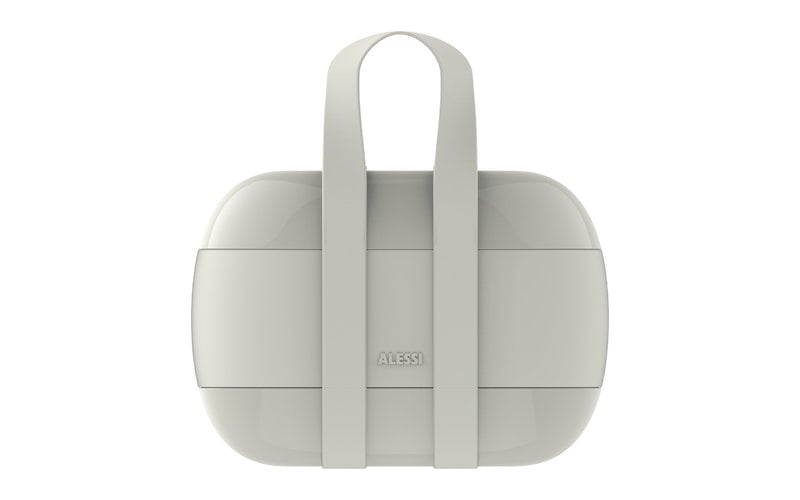 Alessi Food à porter lunch box, light grey