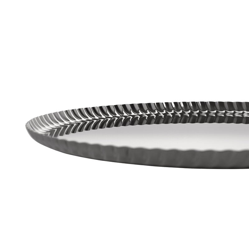 Alessi Pleats round tray, 31 cm, acier inoxydable, image extra