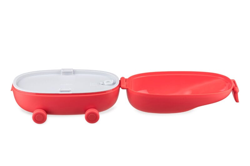 Alessi Food à porter snack box, red