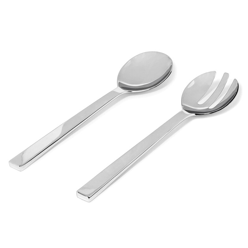 Cuillère à Dessert Alessi Santiago - Acier Inoxydable 18/10 - Design David Chipperfield - 19 Cm