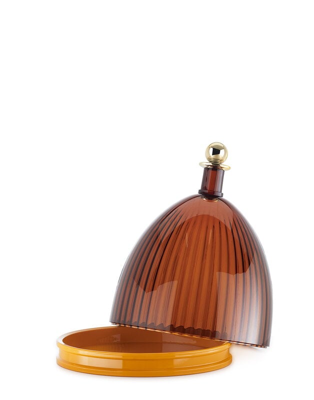 Kartell La Coupole serving dish, cola - mustard, extra image
