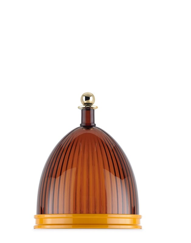 Kartell La Coupole serving dish, cola - mustard, extra image