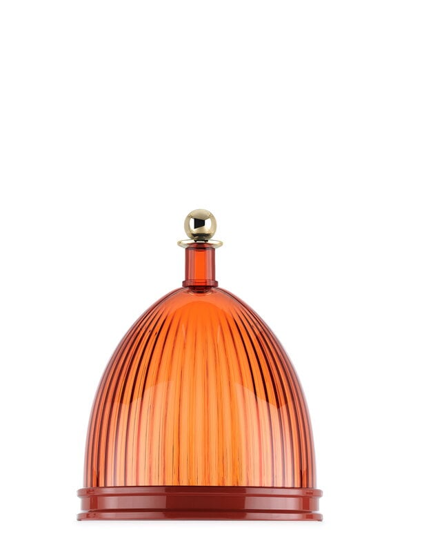 Kartell La Coupole serving dish, amber - brick red, extra image