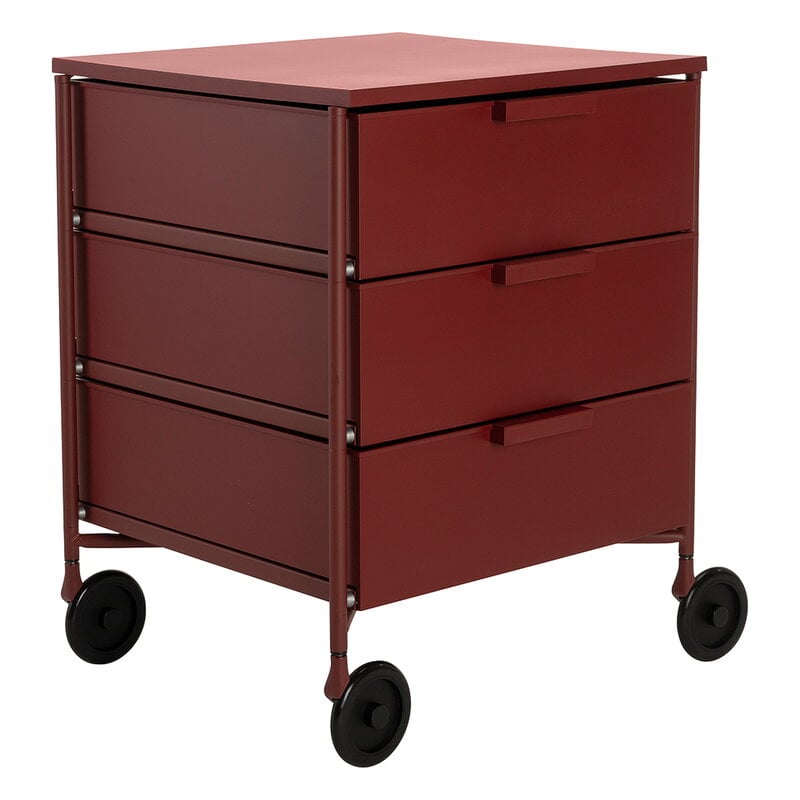 Kartell Mobil Mat 3 storage unit with wheels, plum, extra image