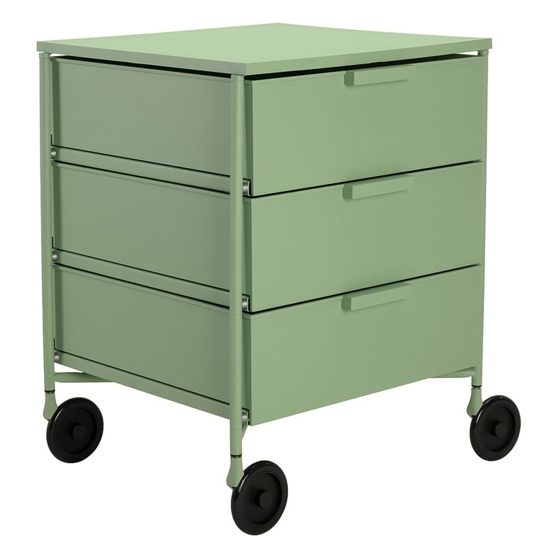 Kartell Mobil Mat 3 storage unit with wheels, green, extra image