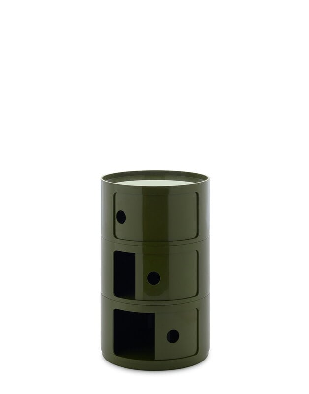 Kartell Componibili Big storage unit, 3 modules, green, extra image