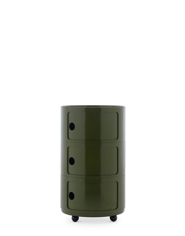 Kartell Componibili Big storage unit, 3 modules, green, extra image