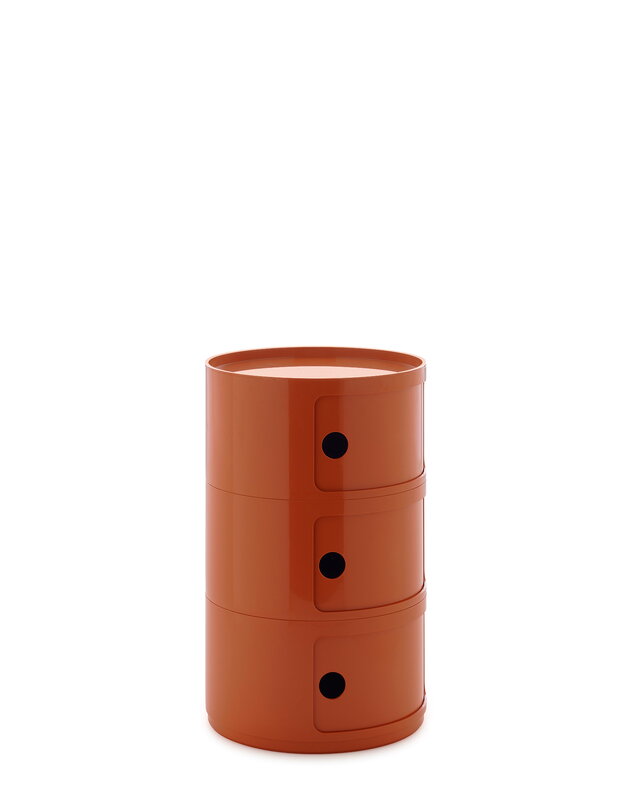 Kartell Componibili Big storage unit, 3 modules, orange | Finnish