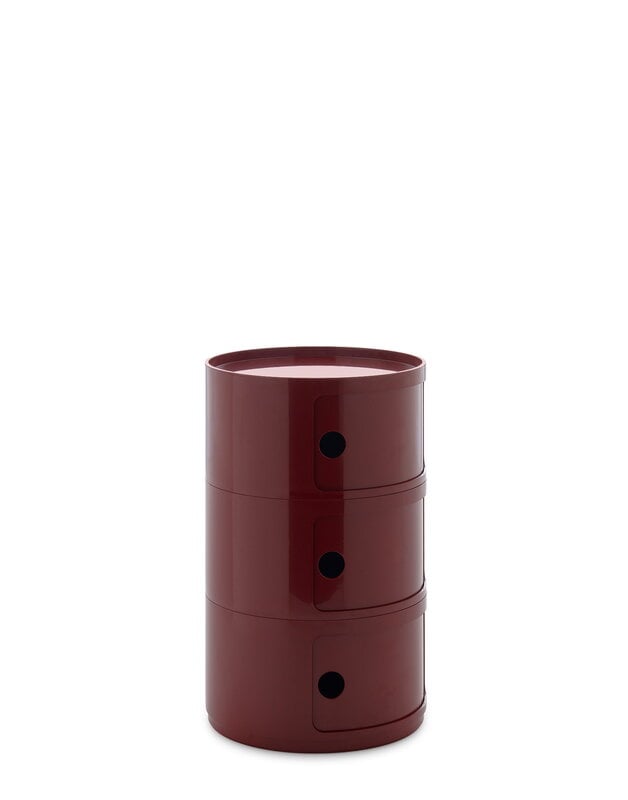 Kartell Componibili Big unité de rangement, 3 modules, bordeaux, image extra