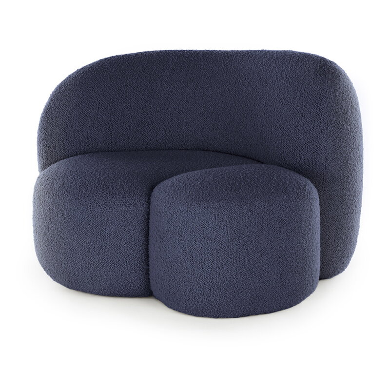 Kartell Aaland lounge chair, armrest left, blue, extra image