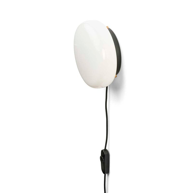 Gejst Opa wall / ceiling lamp, opal glass - black, extra image