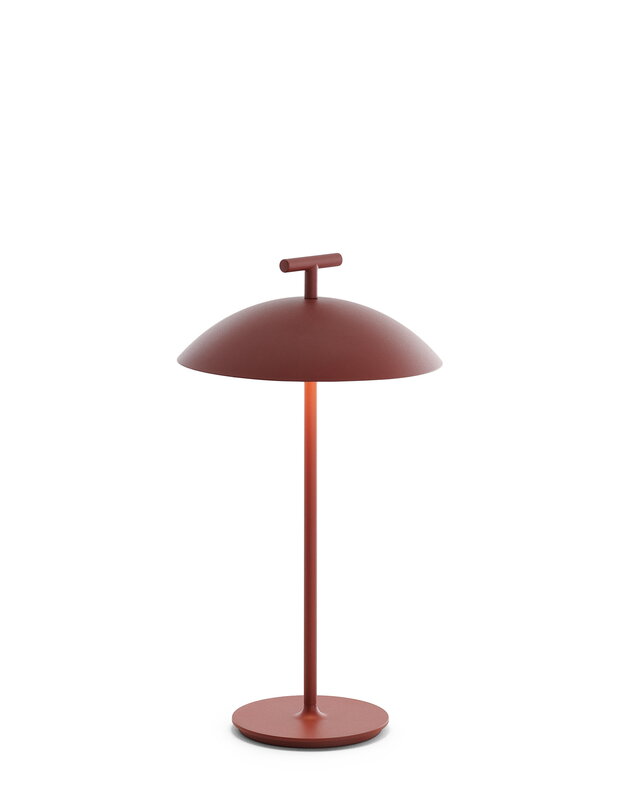 Kartell Mini Geen-A Battery portable table lamp, brick red, extra image