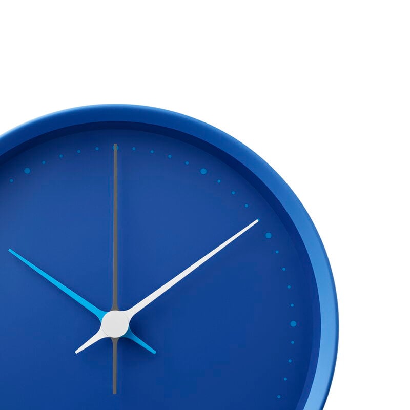 Georg Jensen Henning Koppel wall clock, 22 cm, iconic blue