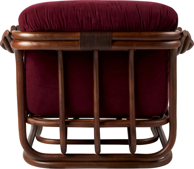 GUBI Fauteuil lounge Poltrona Tria, rotin foncé - Fustagno 006, image extra