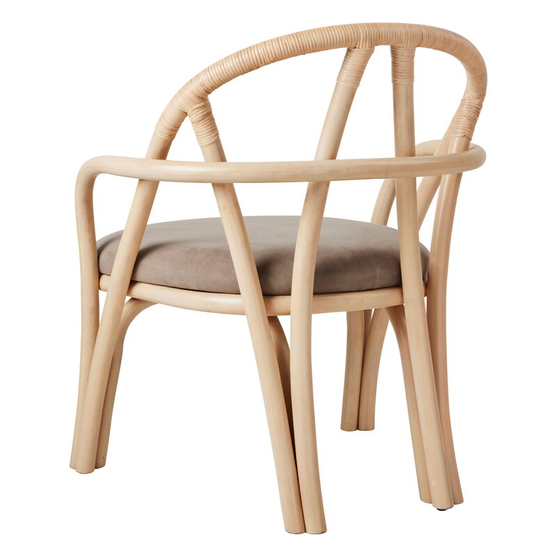 GUBI Fauteuil Bistra, rotin laqué naturel - Fustagno 002, image extra