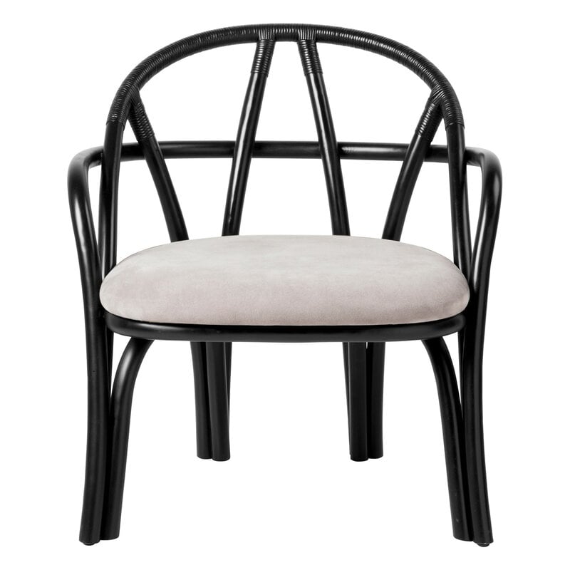 GUBI Fauteuil Bistra, rotin peint ébène - Fustagno 001, image extra