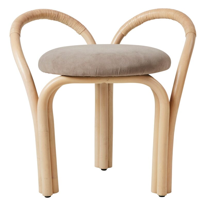 GUBI Bistra stool,  natural lacquered rattan - Fustagno 002, extra image