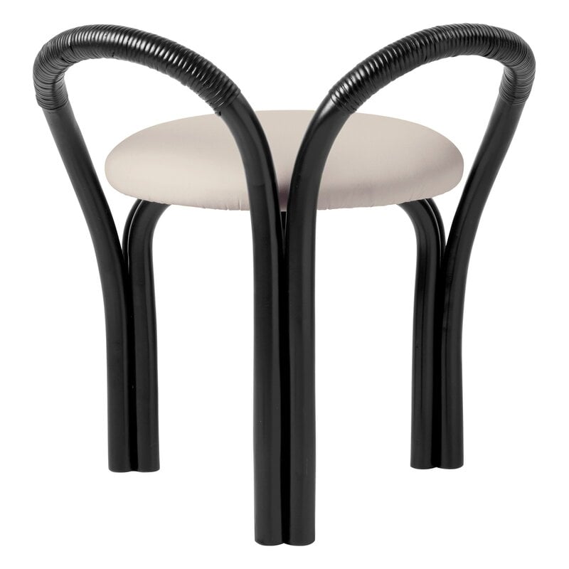 GUBI Bistra stool, ebony painted rattan - Fustagno 001, extra image
