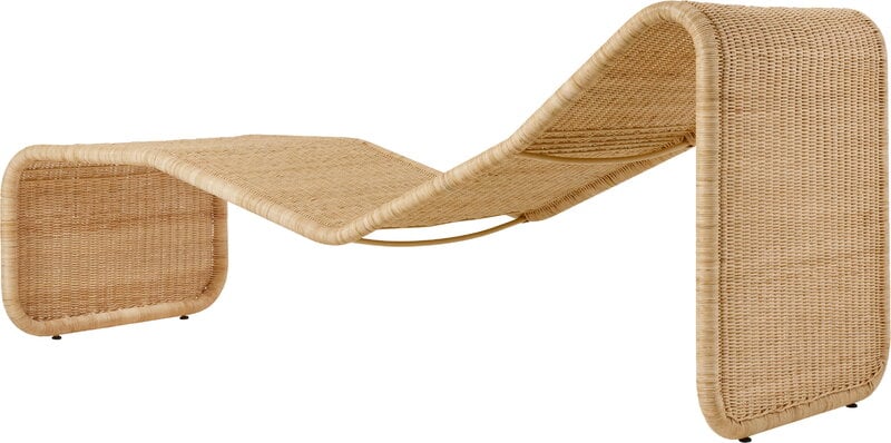 GUBI P3S chaise longue, rattan, extra image