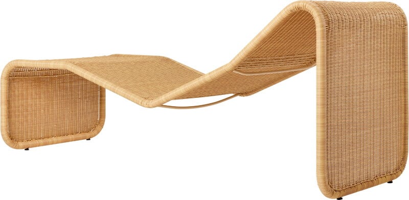 GUBI P3S Outdoor chaise longue, natural, extra image