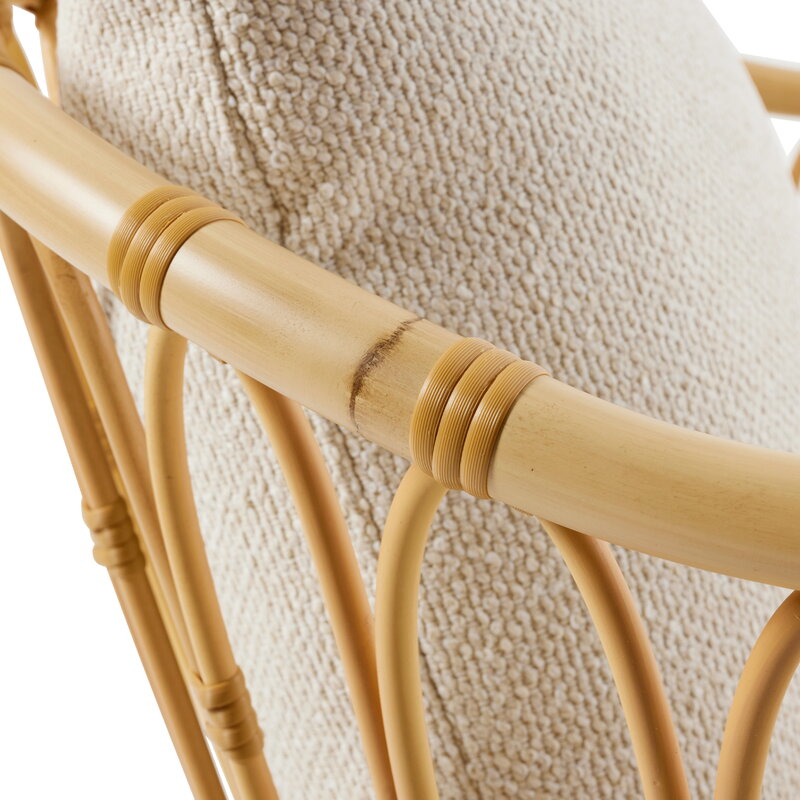 GUBI Grace Outdoor Loungesessel, natur - Plutarco 221, extrabild