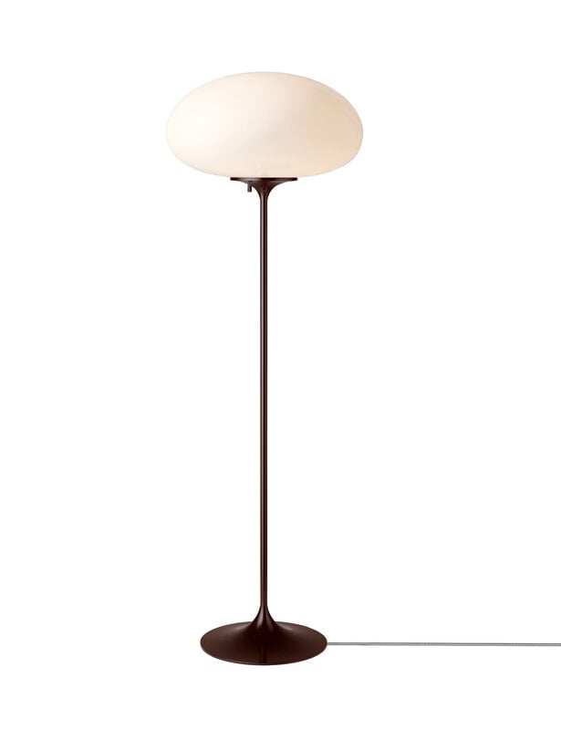 GUBI Stemlite floor lamp, 110 cm, black red - opal, extra image