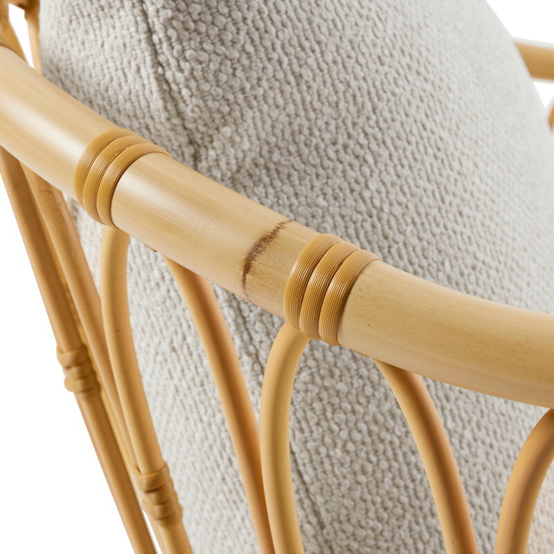 GUBI Grace Outdoor lounge chair, natural - Plutarco 158, extra image