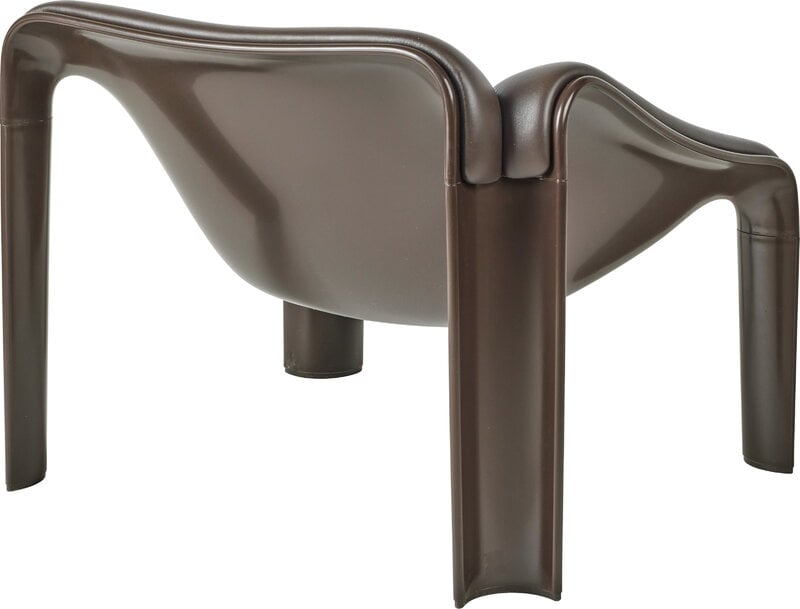 GUBI F300 sillón, topo - cuero Smooth Coffee, imagen extra
