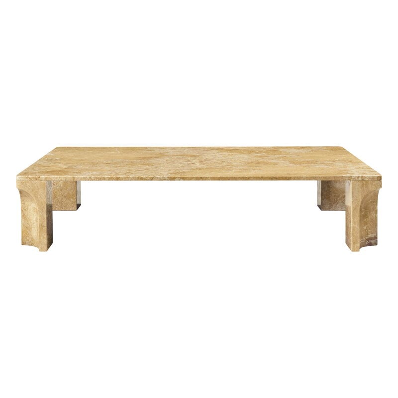 GUBI Doric sohvapöytä, 140 x 80 cm, honey amber marmori, näkymä 3