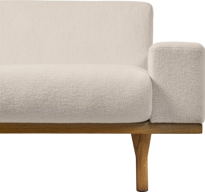 GUBI SW50 sofa, 4-seater, oiled oak - GUBI Harp 24 Ivory, view 3