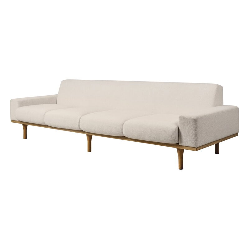 GUBI SW50 sofa, 4-seater, oiled oak - GUBI Harp 24 Ivory, view 4