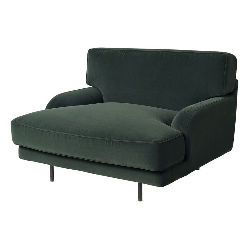 GUBI Flaneur lounge chair, black - Asator 0984, view 3