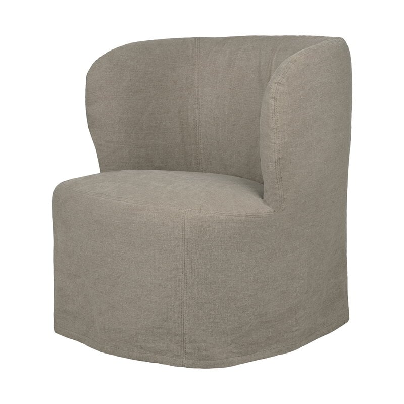 GUBI Stay Slipcover lounge chair, S, linen 0024, view 3