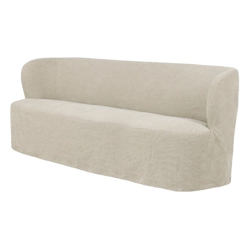 GUBI Stay Slipcover sofa, 190 x 70 cm, linen 0023, view 3