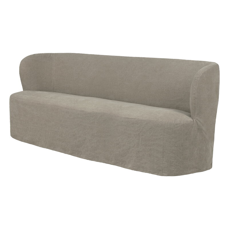GUBI Stay Slipcover sofa, 190 x 70 cm, linen 0024, view 3